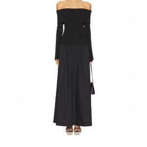 ALL THE WAYS Cressida Maxi Dress in Black size XS NWT